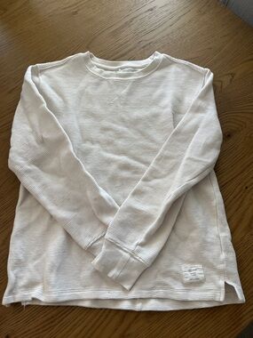 Zara kids  Cream Ribbed Crewneck Sweater